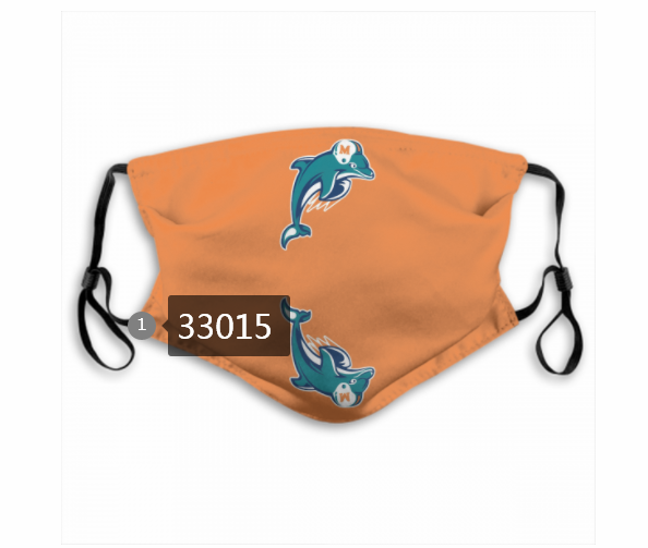 New 2021 NFL Miami Dolphins #90 Dust mask with filter